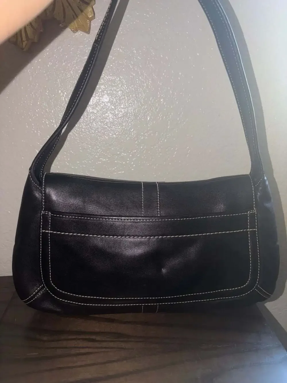 Coach Black Ergo Flap Leather Shoulder Bag